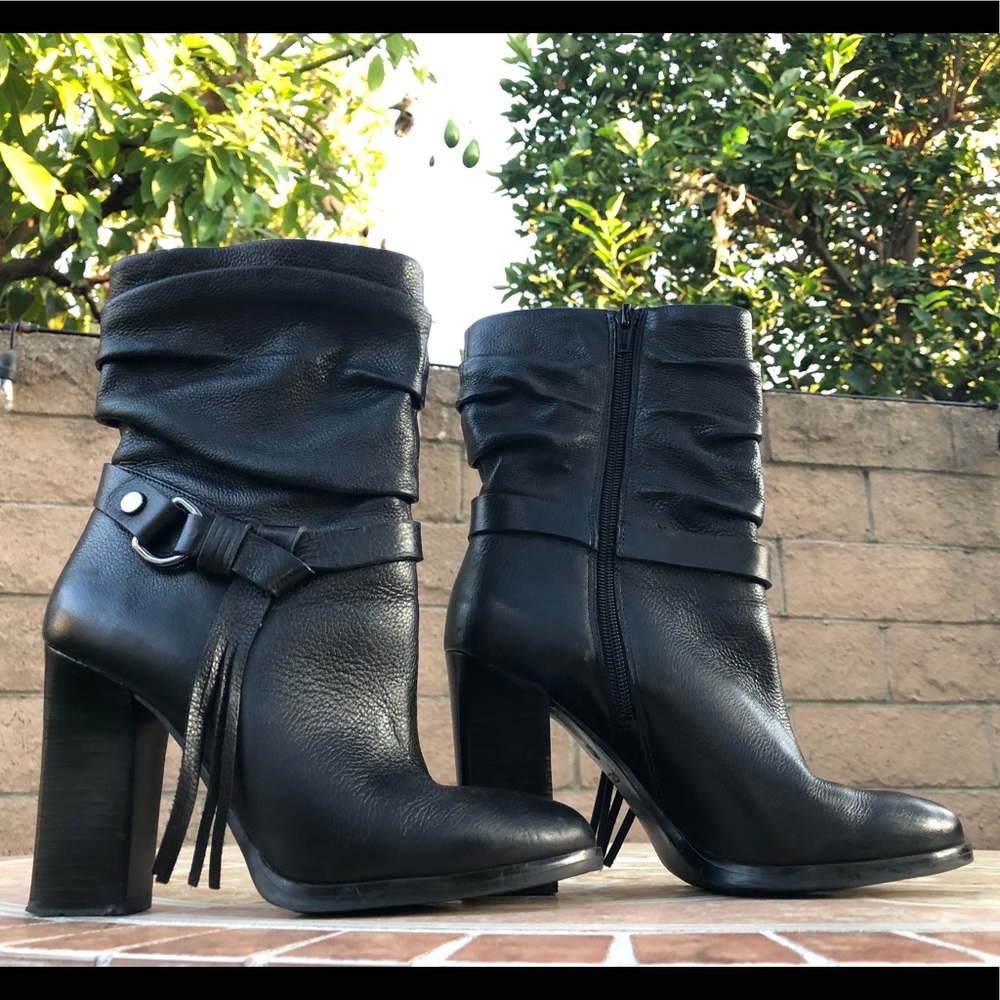 Guess Womens Tamsin Leather Ankle Fashion Boots
